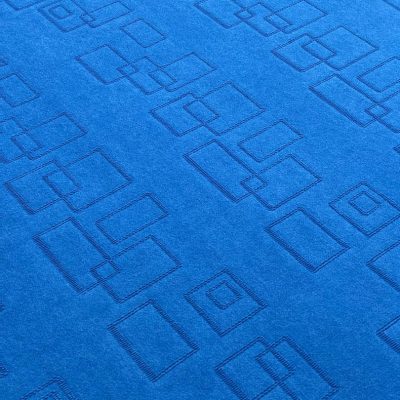 موکت نمدی طرح برجسته آبی