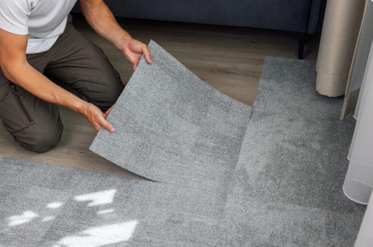 جابجایی موکت تایل