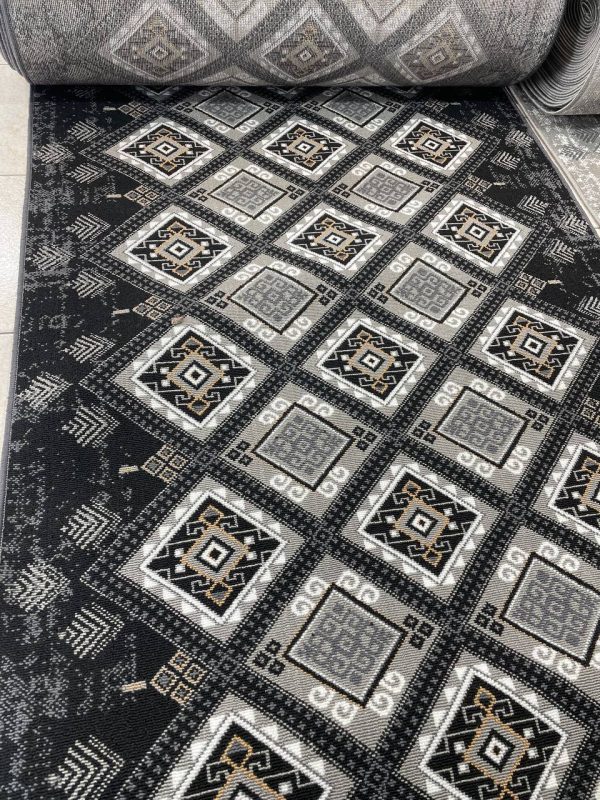 247bb8ae-64ef-45e2-b77a-96b5e599d2d3 کناره گلیم کد 311 سرمه ای - Image 1